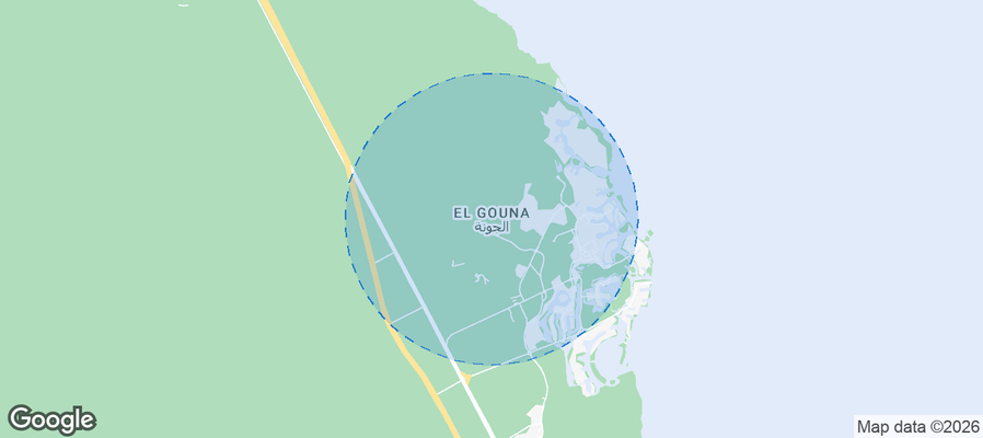 El Gouna Airbnb map